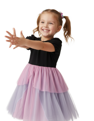 Girl's Princess Anna Tulle Dress in Soft Pink (Imperfect)