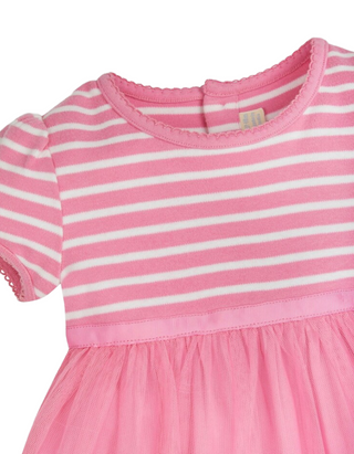 Jojo Maman Girl's Bunny Tulle Party Dress in Pink (Imperfect)