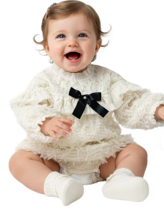 Petite Maison Kids' Ivanna Romper - Ivory (Imperfect)