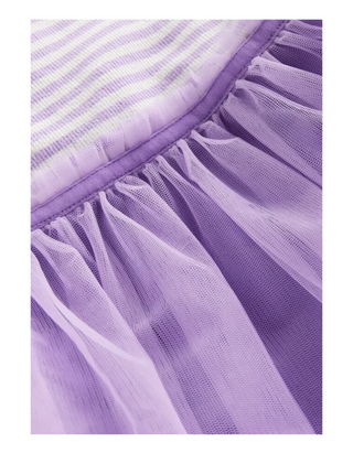Mini Boden Girls' Jersey Tulle Mix Dress in Lilac (Imperfect)