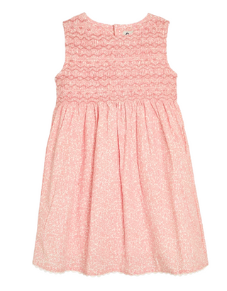 Jojo Maman Bebe Girls' Floral Bud Smocked Dress in Pink