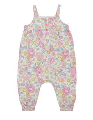 Jojo Maman Bebe Girls' Printed Jumpsuit in Sunflower Fields