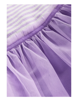 Mini Boden Girls' Jersey Tulle Mix Dress in Lilac