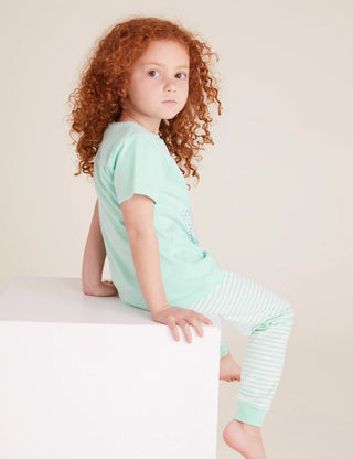 Marks & Spencer Girl's Disney Frozen 2 Pyjamas Set in Aqua Mix