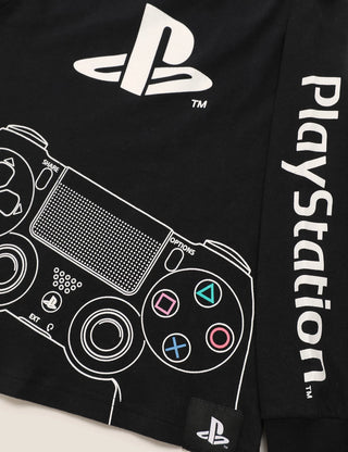 Marks & Spencer Boy's PlayStation Printed Pyjama Set Black