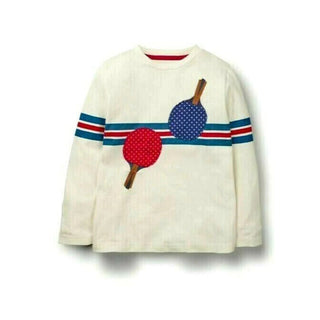 Mini Boden Boy's Applique Top in ivory Bat (Slightly Defect)