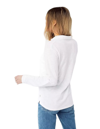 Women's Paige Jersey Shirt in Brill White (IMPERFECT)