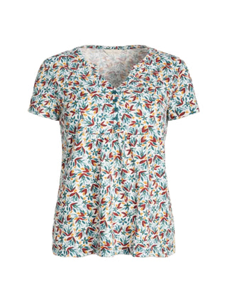 Women's Cassandra Top in Botanical Debris