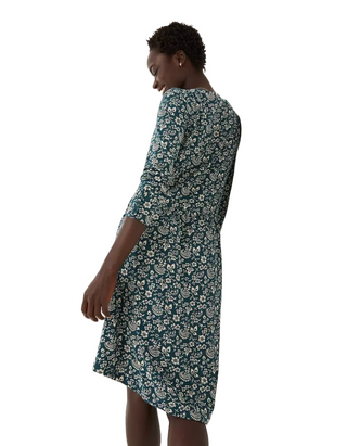 Women's Nina Prairie Jersey Dress in Teal Green