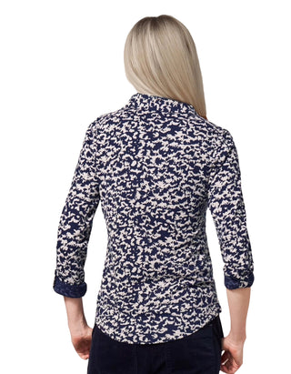 Women's Annie Cotton Jersey Shirt in Natural Print