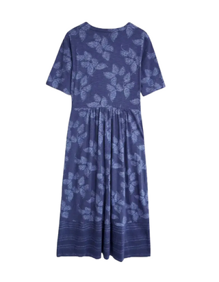 Women's Mia Cotton Jersey Summer Dress in Blue (IMPERFECT)