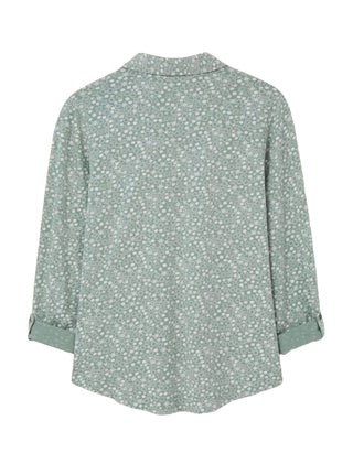 Women's Annie Jersey Fairtrade Cotton Shirt in Green