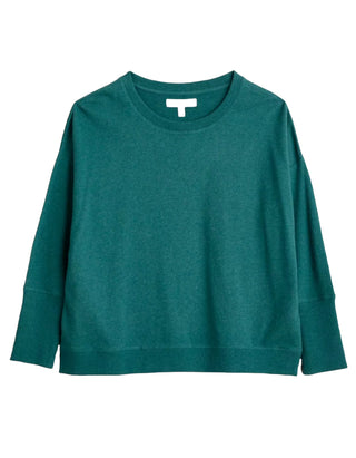 Women's Long Sleeve Hunters Moon Sweatshirt in Teal Green