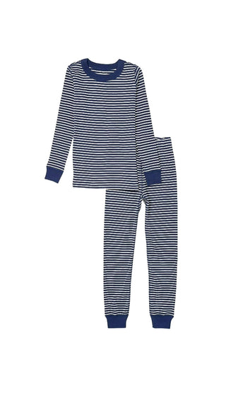 Kids Stripe Pyjama Set in Blue