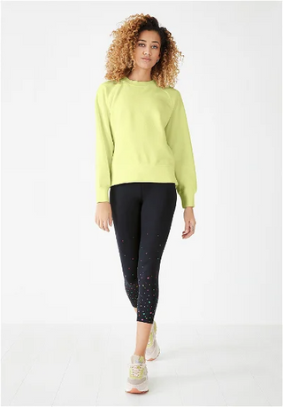 Women's Ada Side Zip Sweatshirt in Washed Neon (Imperfect)