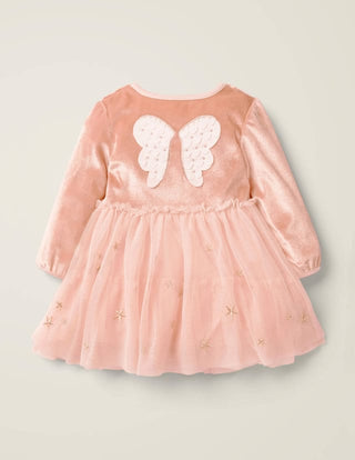 Baby Boden Fairy Wings Tulle Dress in Pink