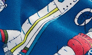 Mini Boden Kids Satellite Print Cotton Sweatshirt In Blue