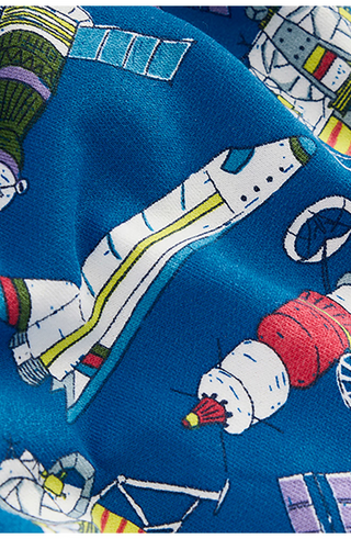 Mini Boden Kids Satellite Print Cotton Sweatshirt In Blue