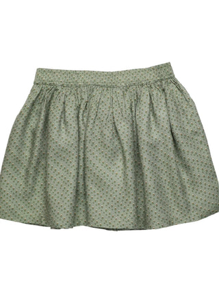 Neck & Neck Girl's Ruffle Flounced Skirt in Green Tones