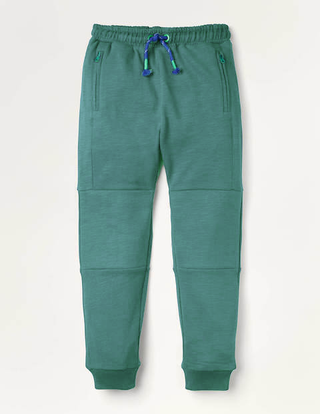 Mini Boden Boy's Warrior Knee Joggers in Light Green