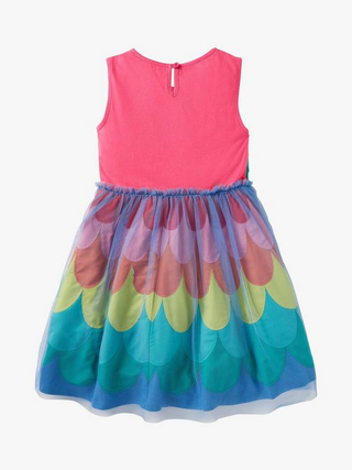 Mini Boden Girl'd Rainbow Mermaid Tulle Dress in Multi
