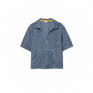 Women's Sofia Towelling Top and Short Set in Blue MLT