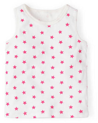 Mini Boden Girl's Star Printed Vest in Pink