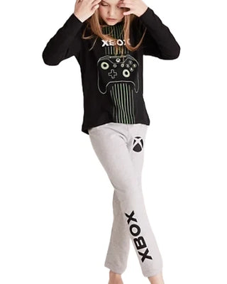 Marks & Spencer Kid's Long Sleeve Xbox Pyjama Set - Grey/Black Mix