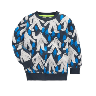 Mini Boden Everyday Printed Sweatshirt In Blue