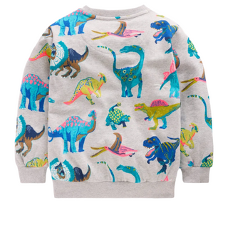 Mini Boden Kids Everyday Printed Sweatshirt In Grey