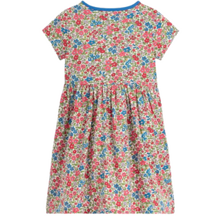 Mini Boden Girls Appliqué T-Shirt Dress In Multi Colour