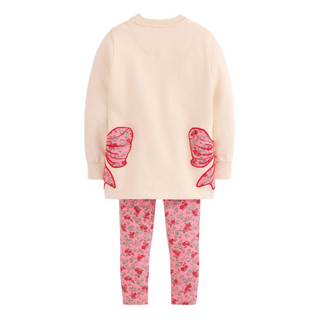 Mini Boden Pink Fun Sweatshirt Tunic Set In Pink