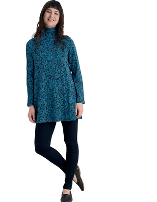 Women's Grass Kelp Tunic In Blue