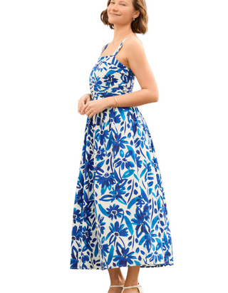 Women's Every Occasion Floral Printed Dress In Blue