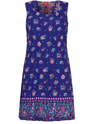 Women's Statement Reversible Tunic Top In Purple