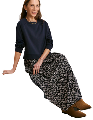 Women's Midi Jumper Dress In Navy