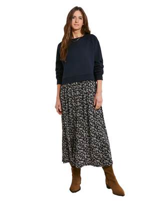 Women's Midi Jumper Dress In Navy