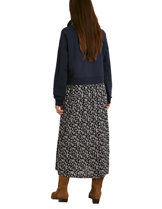 Women's Midi Jumper Dress In Navy