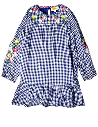 Mini Boden Kids Long Sleeve Dress In Navy