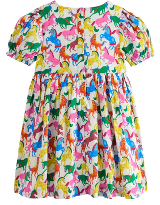Mini Boden Madeline Woven Dress In Multi Colour