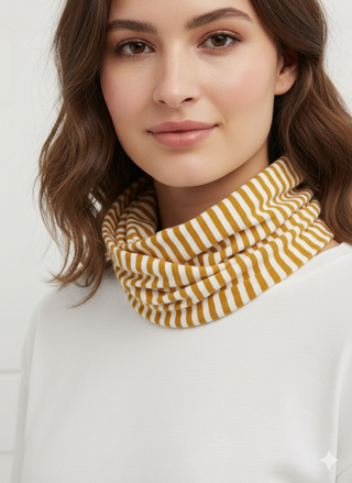 Women's Organic Cotton Handyband in Yellow Stripe