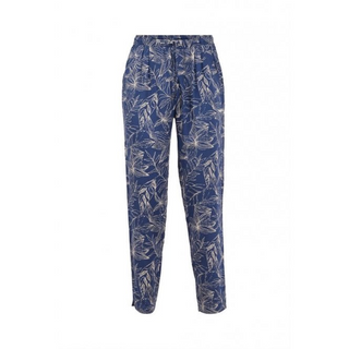 Women's Tinto Printed Viscose Trousers in Blue (IMPERFECT)