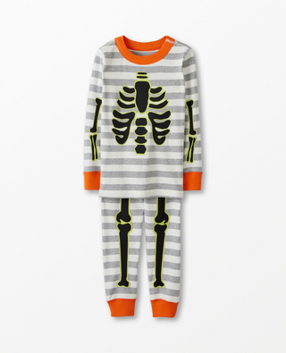 Kids Long John Pajama Set in Spooky Skeleton (SLIGHTLY DEFECT)