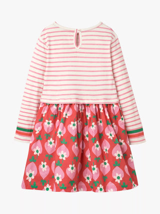Mini Boden Girl's' Hotchpotch Dress in Red