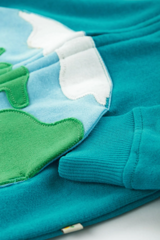 Frugi Boy's Helford Hoody in Camper Blue/Space