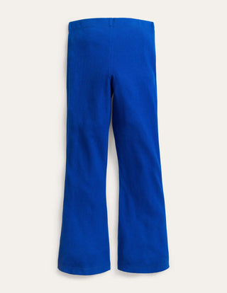 Mini Boden Jersey Kick Flare Leggings Bright Blue