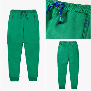 Mini Boden Boy's Full Length Warrior Knee Joggers in Highland Green