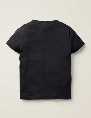 Mini Boden Boy's Superstitch Animal T-Shirt in Charcoal Rhino