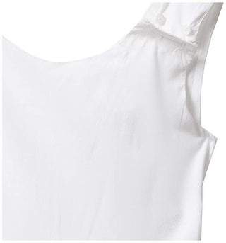 Mini Boden Girl's Sleeveless Cross-back Twirly Dress in Ivory/Rainbow