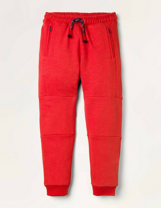 Mini Boden Boy's Warrior Knee Sweatpant in Rockabilly Red